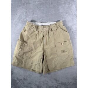 Aftco Cargo Shorts Mens 32 Beige Fishing Nylon Utility Hiking Outdoors